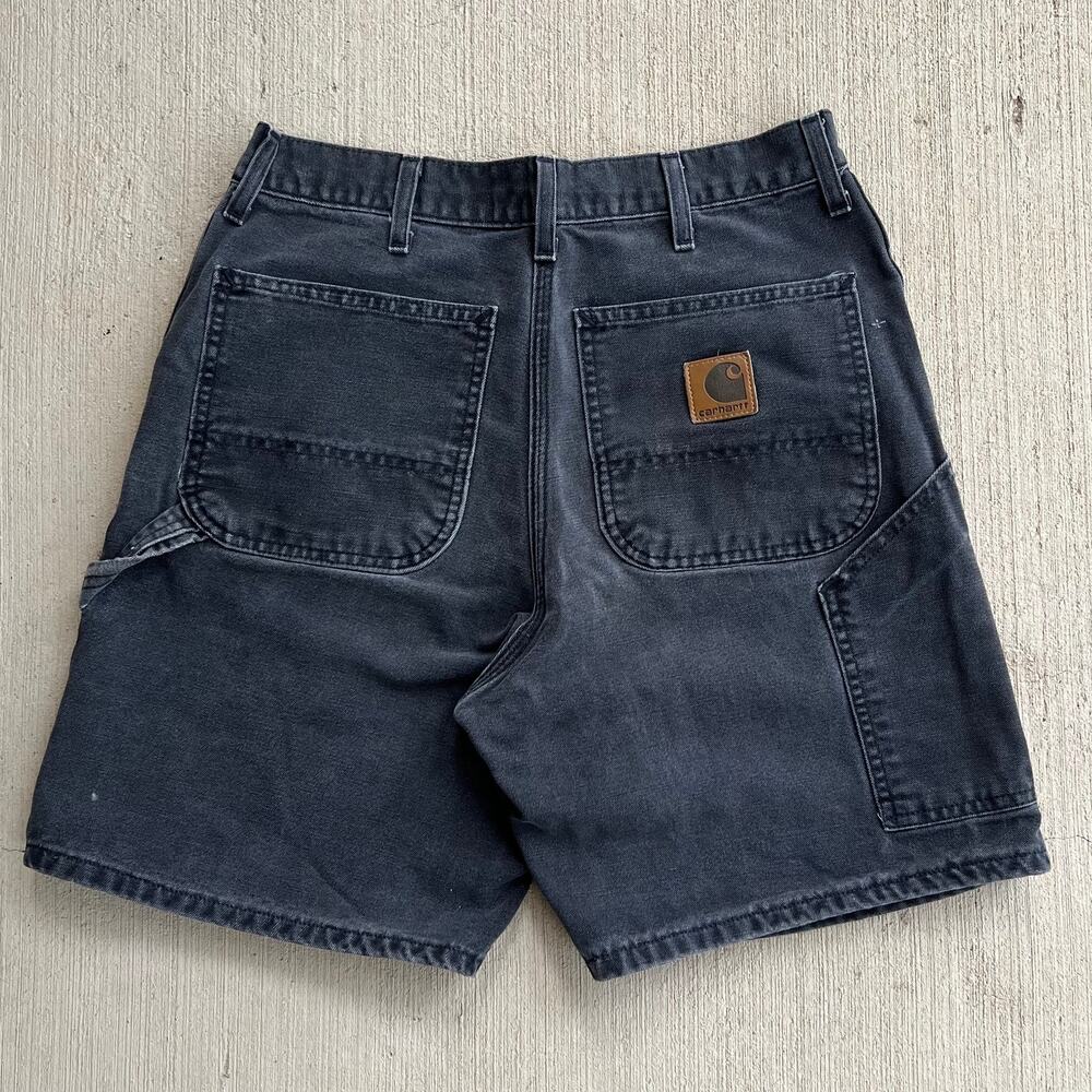 Carhartt B25 BLK black work wear carpenter shorts